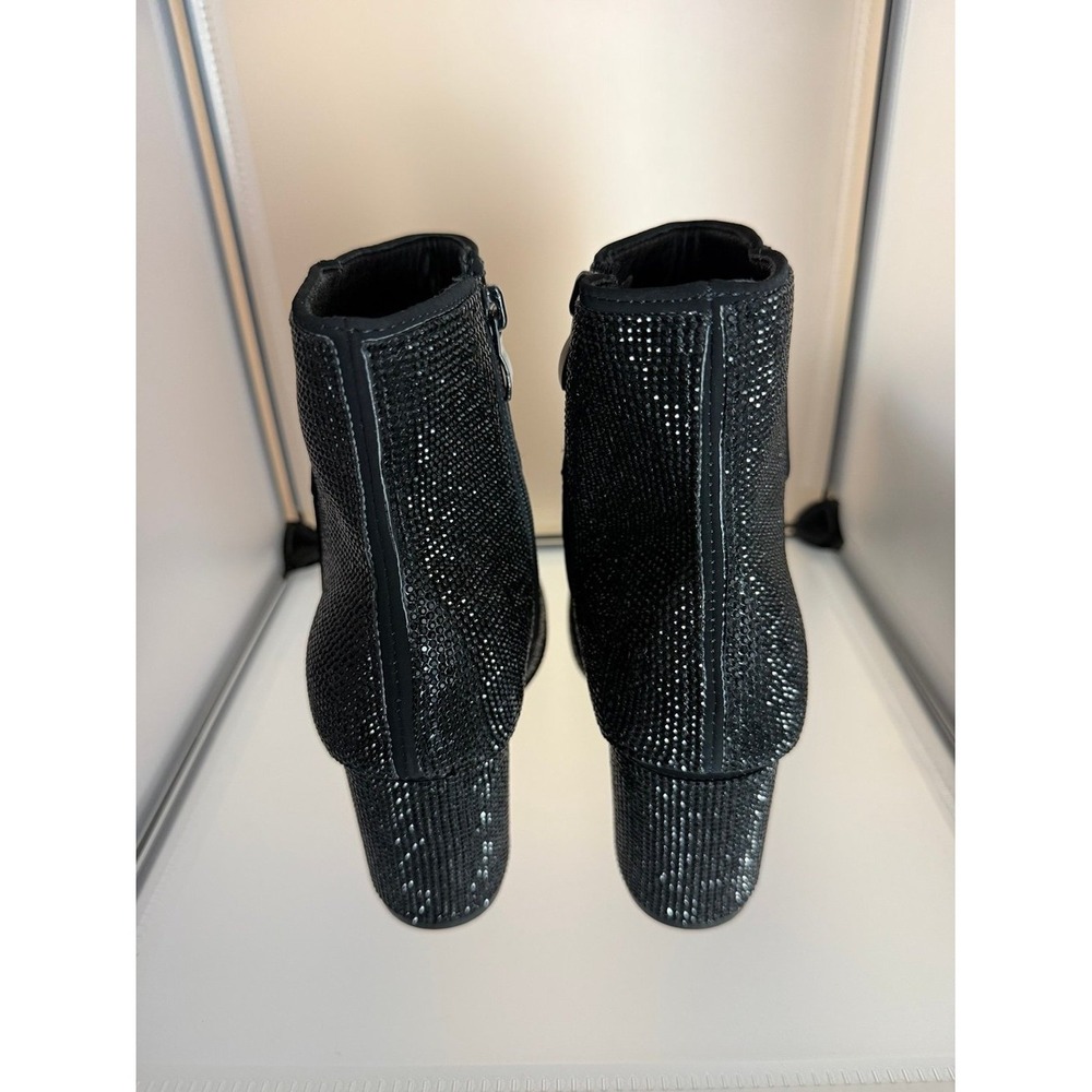 Forever Link Women's Rhinestone Embellished Pointed Toe Ankle Bootie Size 7.5 - Picture 8 of 8